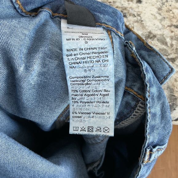 Free People Style Wide Leg Denim Jeans Lightweight High Waist Boho 30x29 - Picture 5 of 8